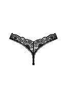 Romantic thong, lace, flowers